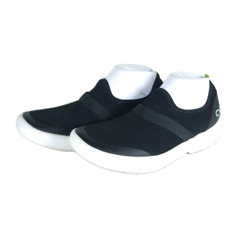 Oofos Women's OOmg EeZee Recovery US 10 Mesh Black Slip On Low Sneakers Shoes